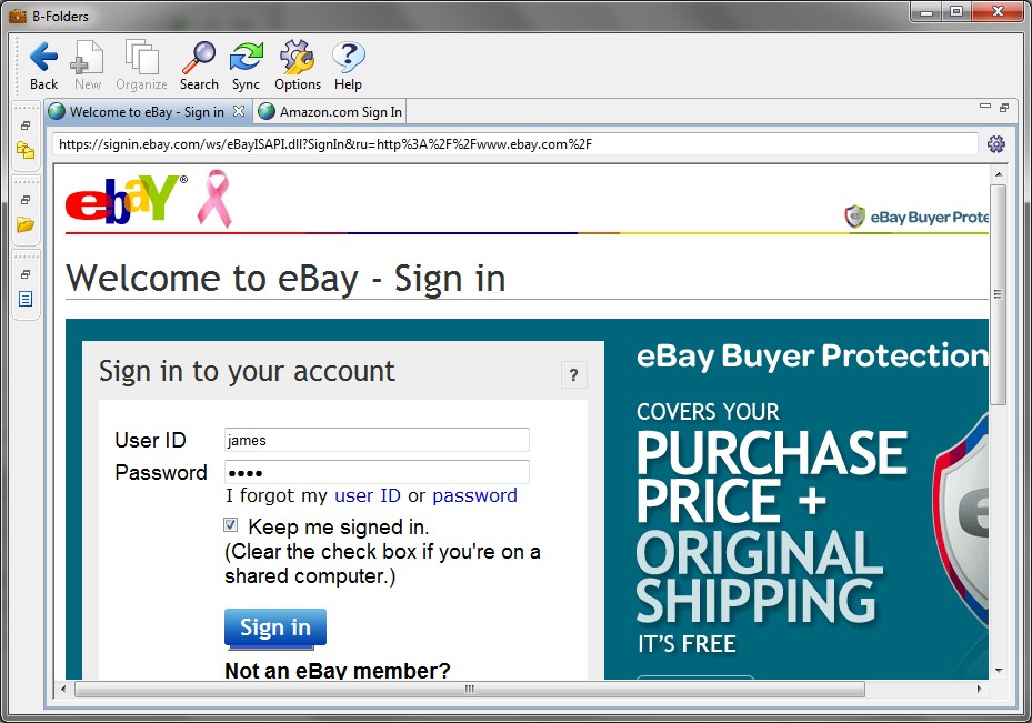 B-Folders Screenshot