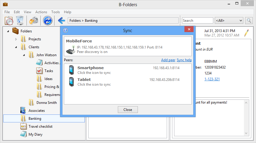 B-Folders Screenshot